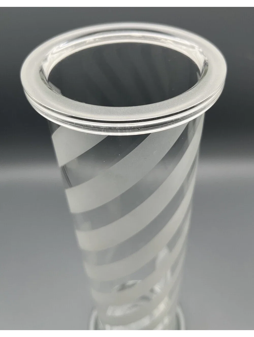 Peter Saville MSI Glass Flask/Vase Hacienda Hazard Stripes Factory Records UK